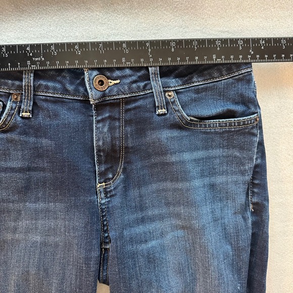 Lucky Brand Jeans Womens 29 Dark Blue Skinny Mid Rise Stretch Denim Classic - Picture 7 of 16
